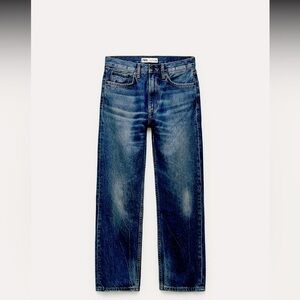 Zara 6840/278 mid rise straight cut jeans sz 10